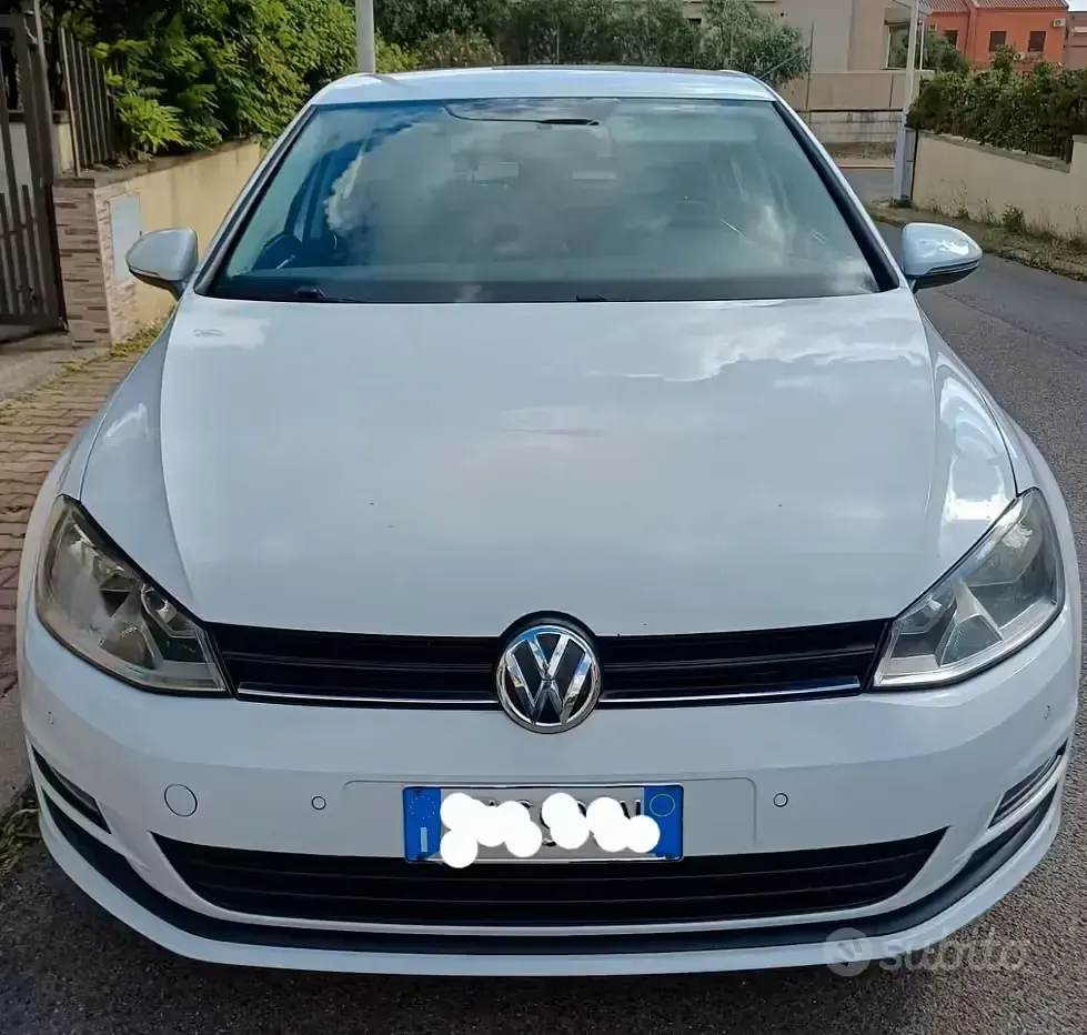 Usata VW Golf VII Sound 90 CV (66 kW) 2014 Bianco Berlina