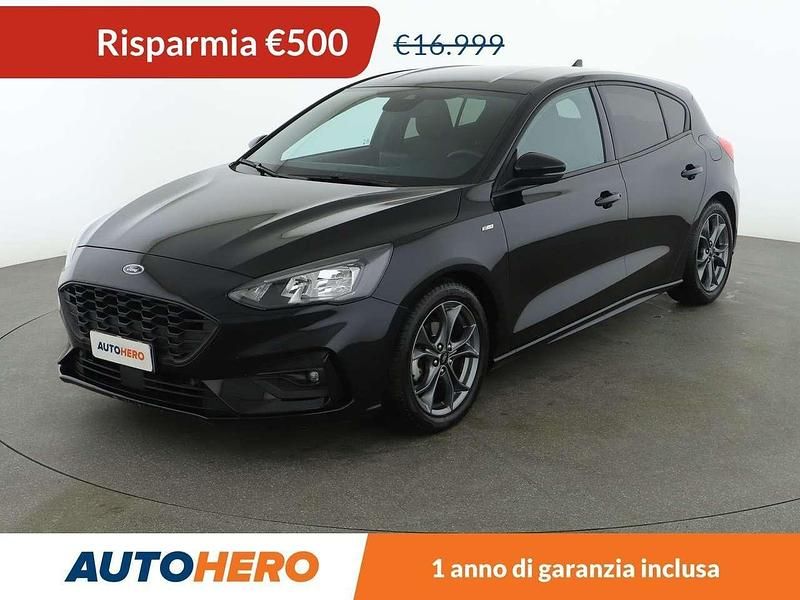 Nero Usata 2020 Ford Focus ST-Line Tre volumi | 16.499 € (Buon prezzo) - Immagine 1/3