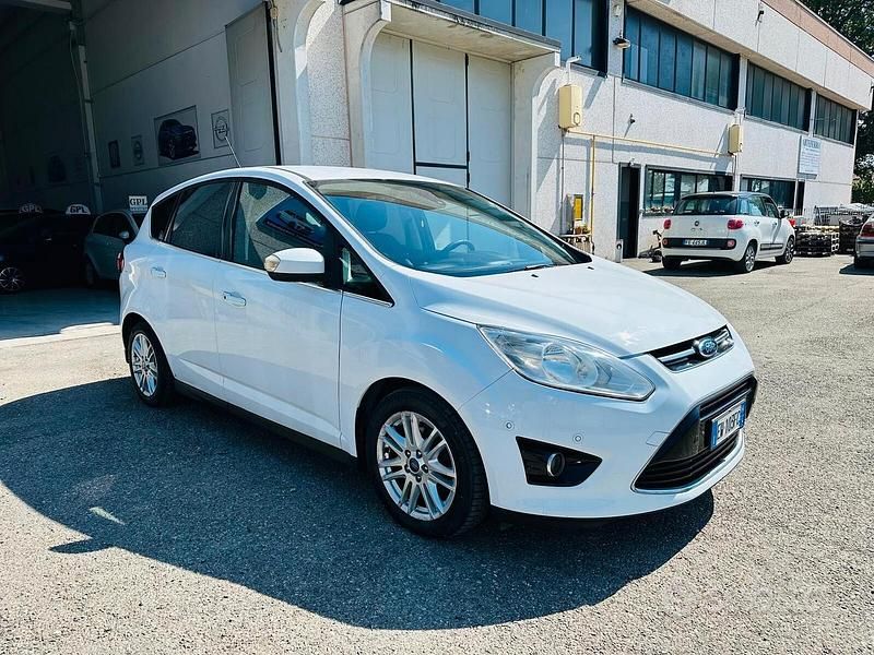 Usata Ford C-MAX Titanium 120 CV (88 kW) 2014 Bianco Monovolume