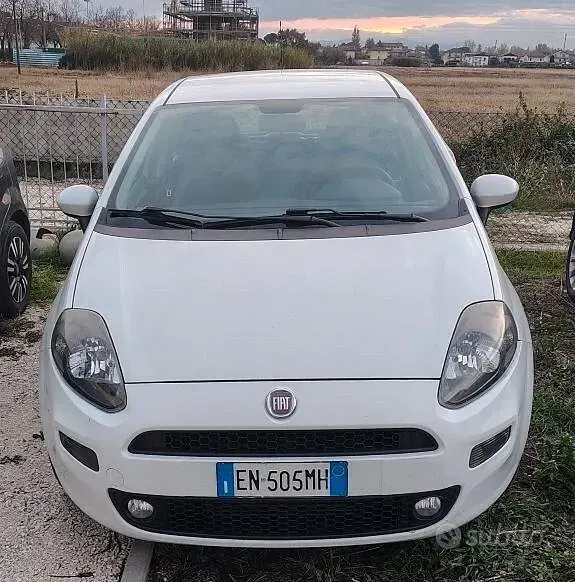 Usata Fiat Punto S 85 CV (62 kW) 2012 Bianco Utilitaria