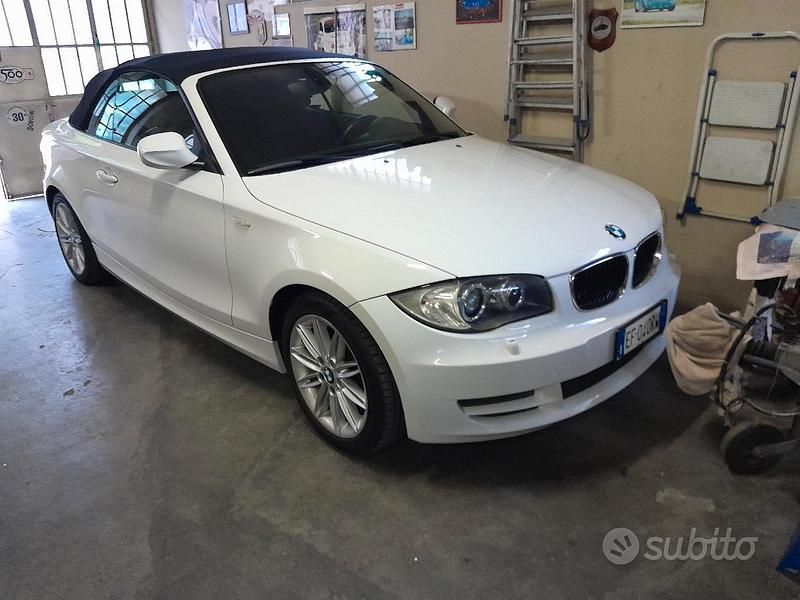Usata BMW 120 Cabriolet 177 CV (130 kW) 2010 Bianco Cabrio