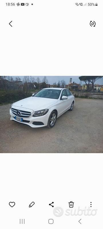 Gebraucht Mercedes C180 Business 116 PS (85 kW) 2015 Weiß Limousine
