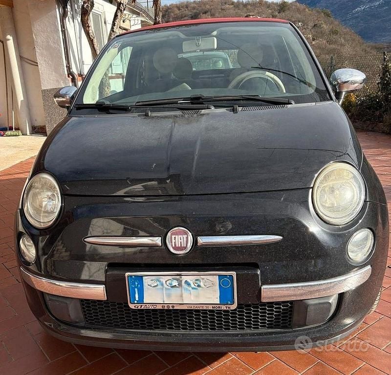 Usata Fiat 500 69 CV (50 kW) 2009 Nero Cabrio