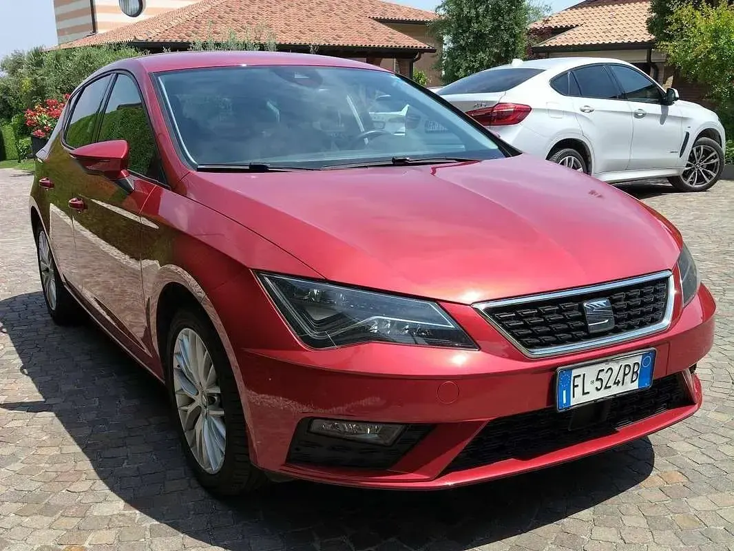 Usata Seat Leon Business 110 CV (80 kW) 2017 Rosso Berlina