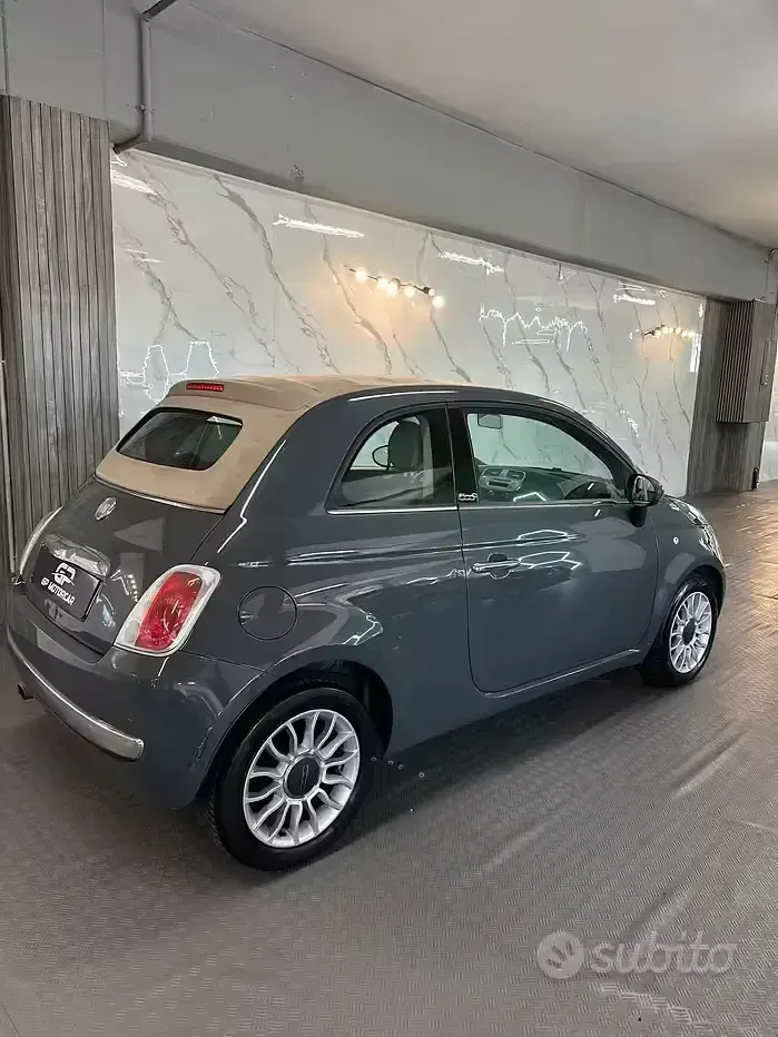 Usata Fiat 500C Lounge 69 CV (50 kW) 2011 Grigio Cabrio