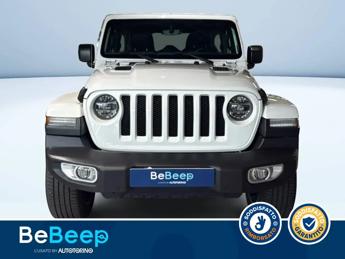 Usata Jeep Wrangler Unlimited Sahara 200 CV (147 kW) 2019 Bianco pastello SUV