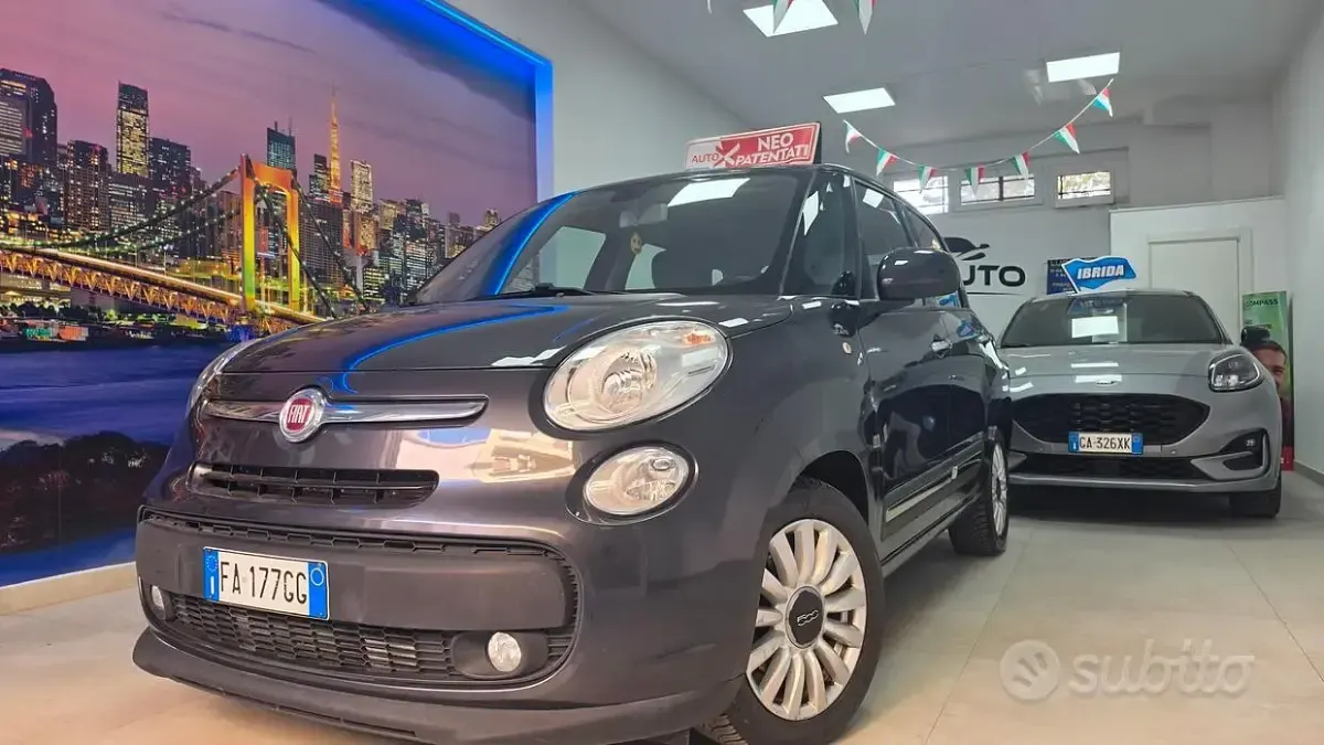 Usata Fiat 500L Lounge 84 CV (61 kW) 2015 Grigio Monovolume