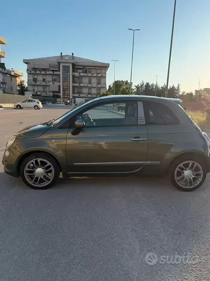 Usata Fiat 500 69 CV (50 kW) 2010 Verde Berlina