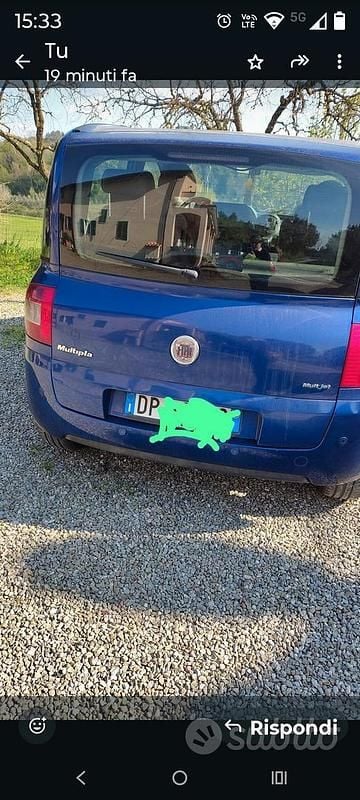 Usata Fiat Multipla 120 CV (88 kW) 2008 Blu Monovolume