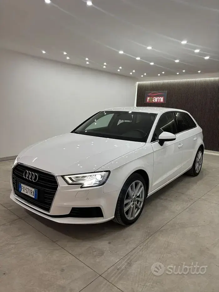 Usata Audi A3 116 CV (85 kW) 2019 Bianco Berlina