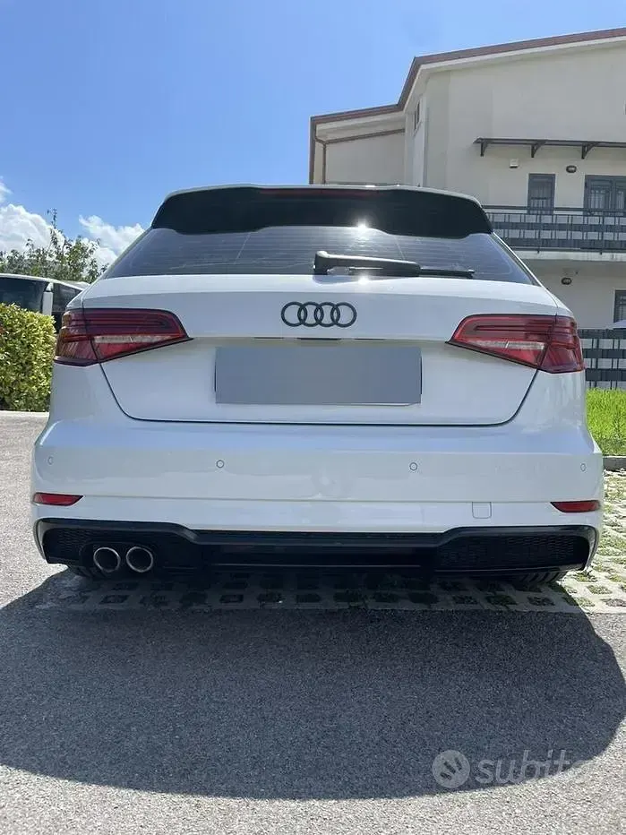 Usata Audi A3 S-Line 150 CV (110 kW) 2018 Bianco Berlina