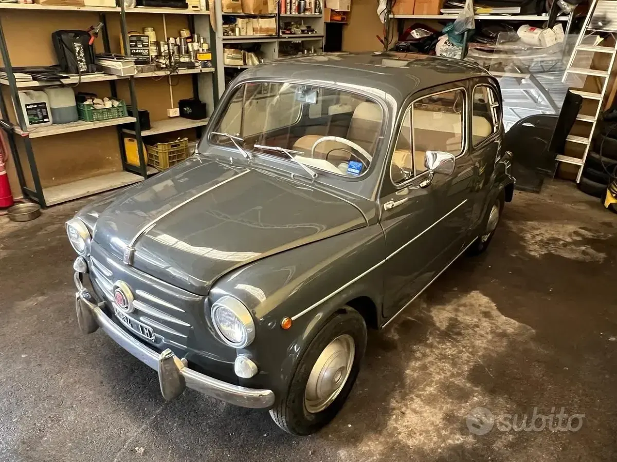Usata Fiat 600D 21 CV (15 kW) 1960 Grigio Utilitaria