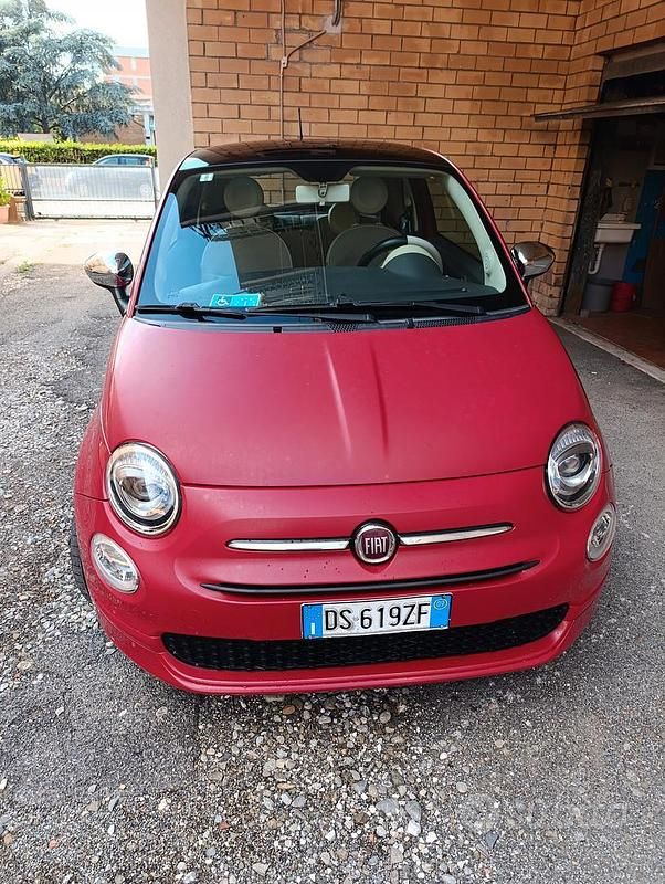 Usata Fiat 500 69 CV (50 kW) 2009 Rosso Utilitaria