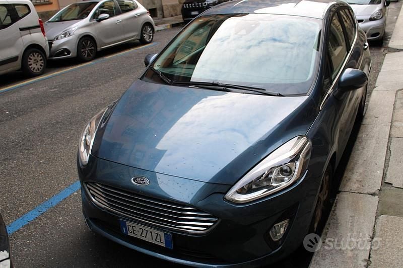 Usata Ford Fiesta Titanium 125 CV (91 kW) 2021 Blu Utilitaria