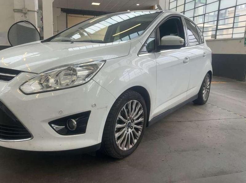 Usata Ford C-MAX Titanium 116 CV (85 kW) 2015 Bianco Monovolume