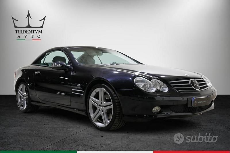 Usata Mercedes SL500 306 CV (225 kW) 2002 Argento Cabrio