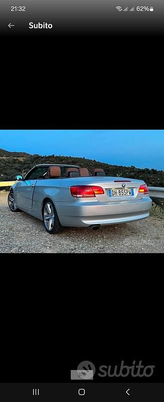 Usata BMW 320 Cabriolet 170 CV (125 kW) 2007 Grigio Cabrio