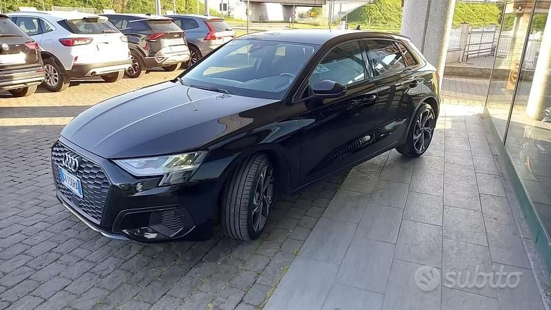 Usata Audi A3 150 CV (110 kW) 2022 Nero Berlina