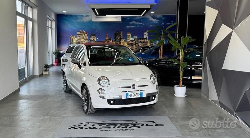 Usata Fiat 500C Lounge 69 CV (50 kW) 2014 Bianco Cabrio