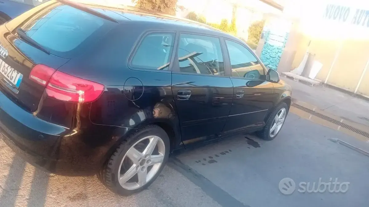 Usata Audi A3 90 CV (66 kW) 2009 Nero Utilitaria