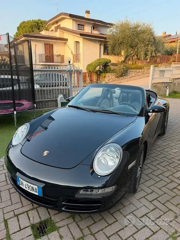 Usata Porsche 997 325 CV (239 kW) 2007 Nero Cabrio