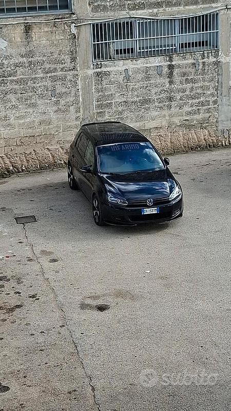 Usata VW Golf VI 2010 Nero Utilitaria