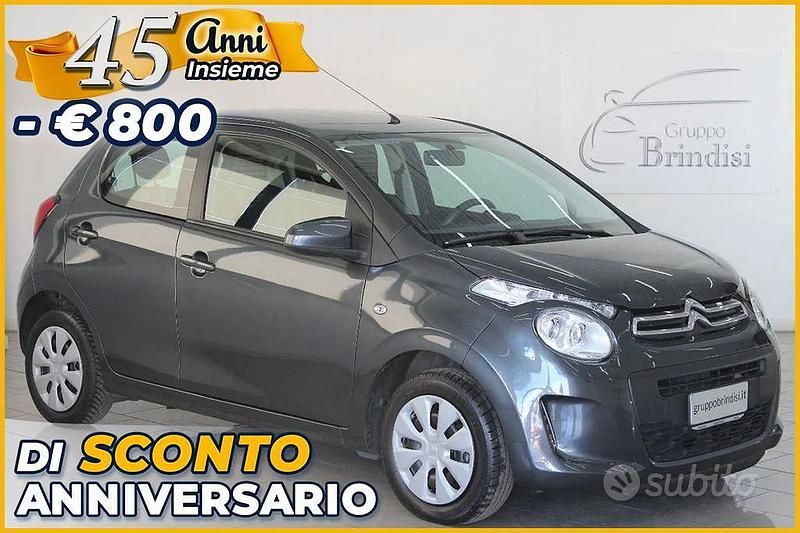 Usata Citroën C1 Feel 72 CV (52 kW) 2019 Grigio Utilitaria
