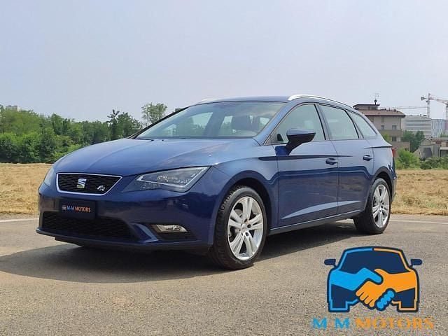 Usata Seat Leon Style 110 CV (80 kW) 2016 Blu Station wagon