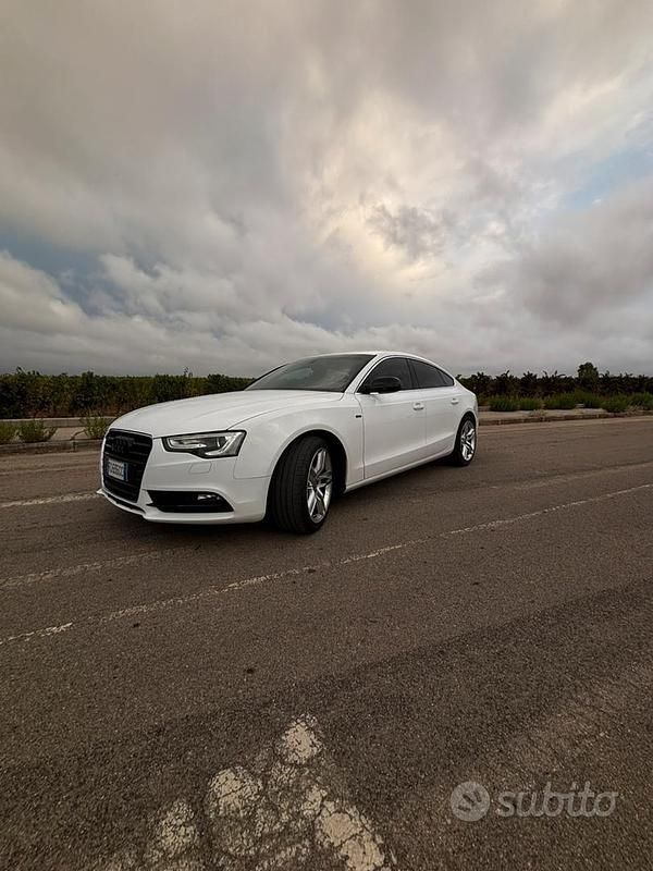 Usata Audi A5 S-Line 177 CV (130 kW) 2013 Bianco Coupé