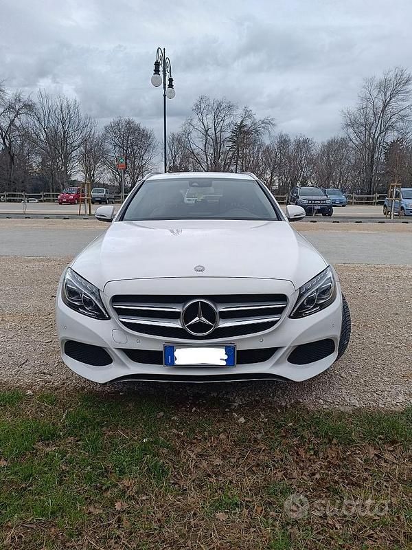 Usata Mercedes C200 150 CV (110 kW) 2016 Bianco Station wagon
