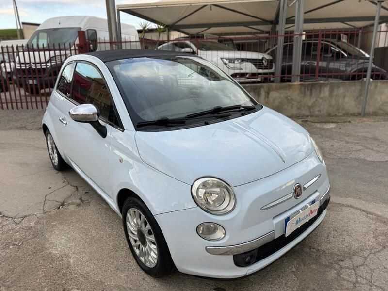 Usata Fiat 500C Lounge 69 CV (50 kW) 2009 Blu Cabrio