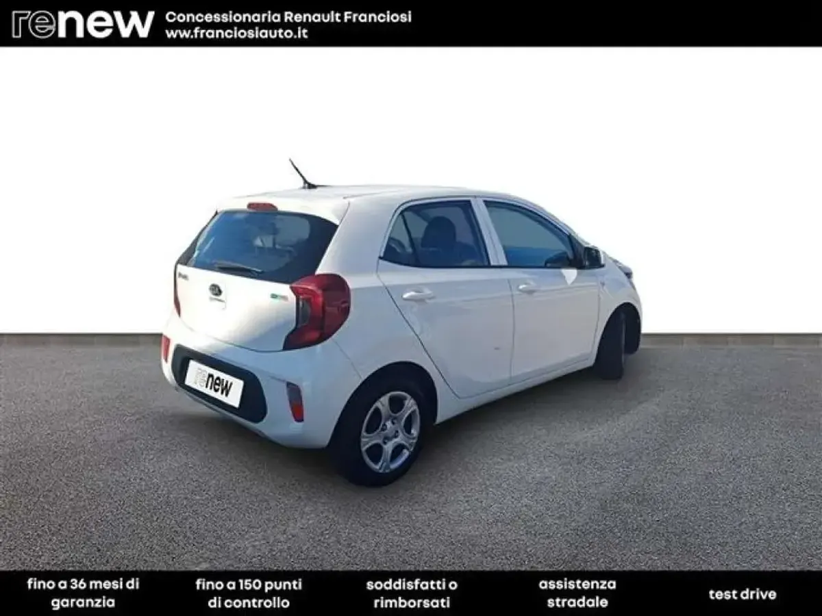 Usata Kia Picanto Active 65 CV (47 kW) 2019 Bianco Utilitaria