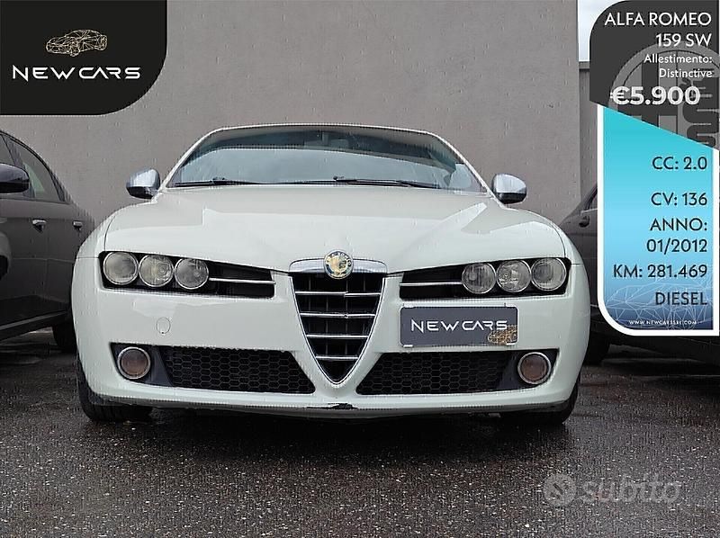 Usata Alfa Romeo 159 Distinctive 170 CV (125 kW) 2012 Bianco Station wagon