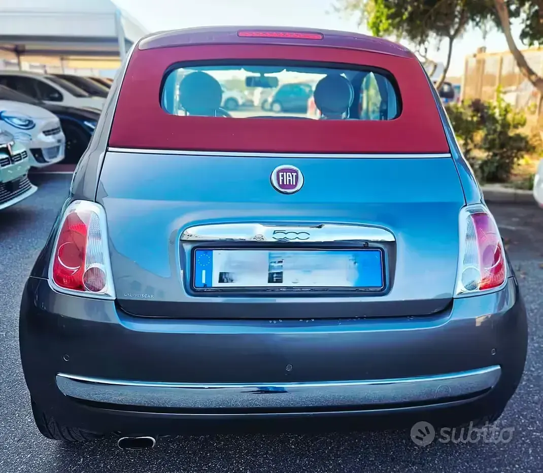 Usata Fiat 500C Lounge 69 CV (50 kW) 2015 Grigio Cabrio