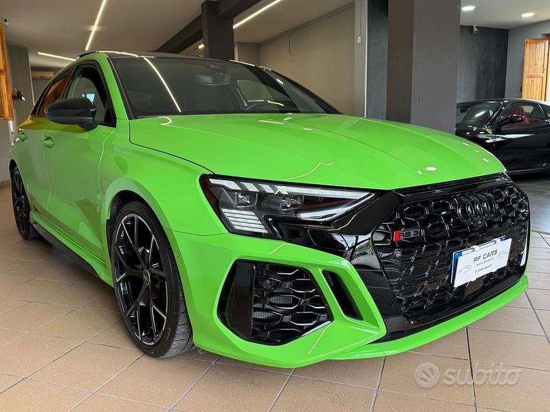 Usata Audi RS3 400 CV (294 kW) 2024 Verde Berlina