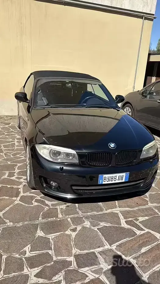 Usata BMW 120 Cabriolet 177 CV (130 kW) 2012 Nero Cabrio