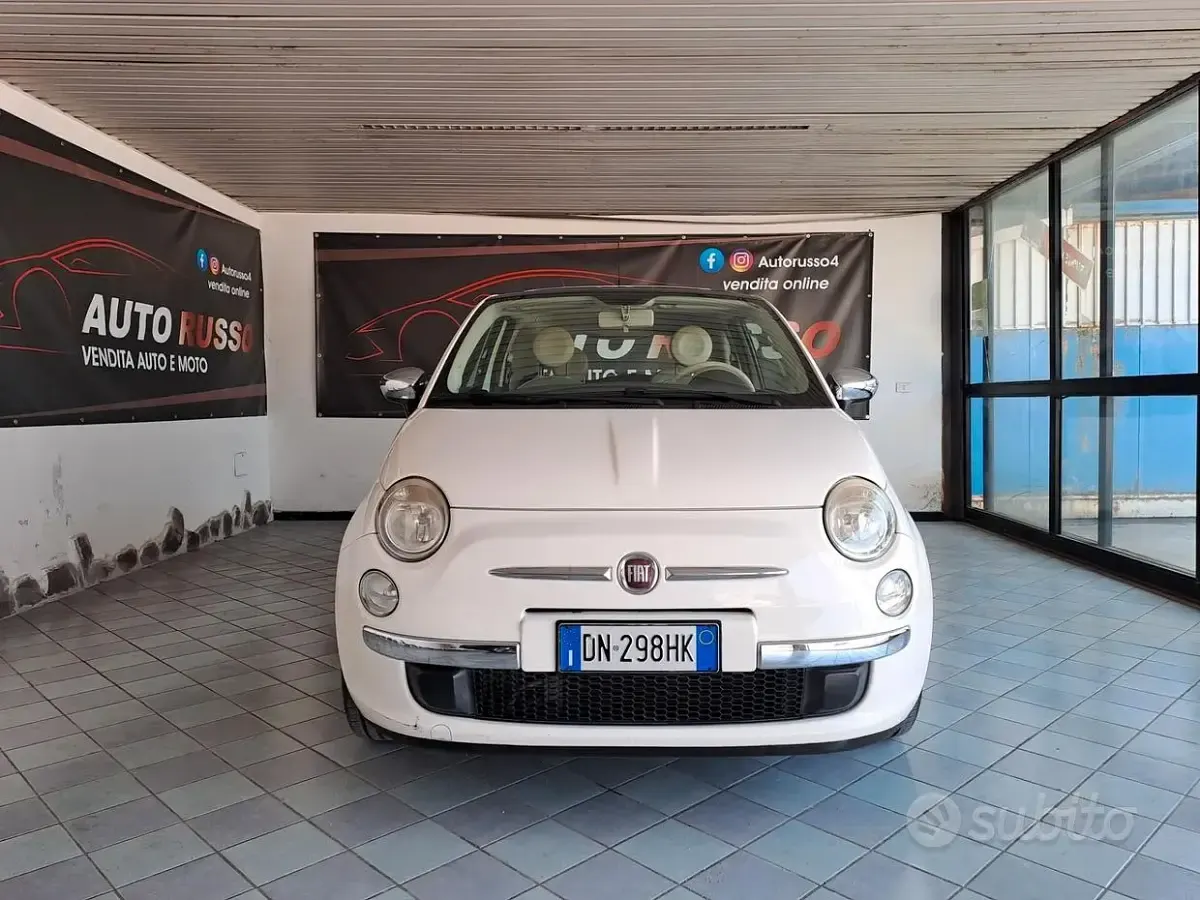 Usata Fiat 500 75 CV (55 kW) 2008 Bianco Berlina