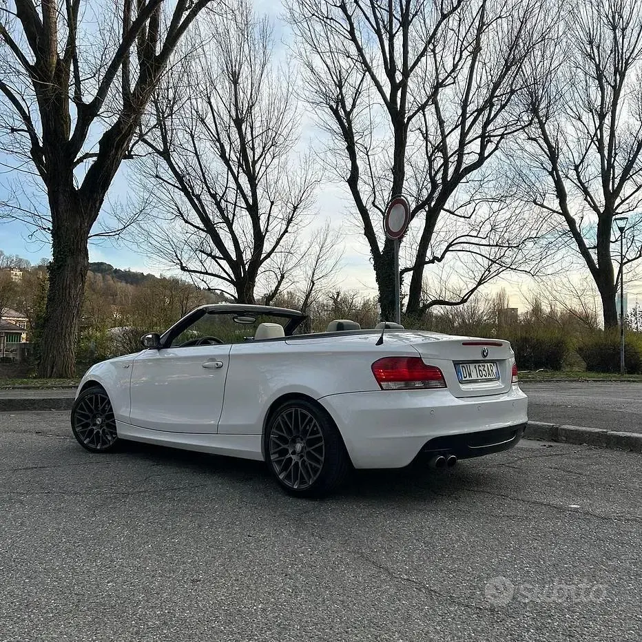 Usata BMW 120 Cabriolet 177 CV (130 kW) 2009 Bianco Cabrio