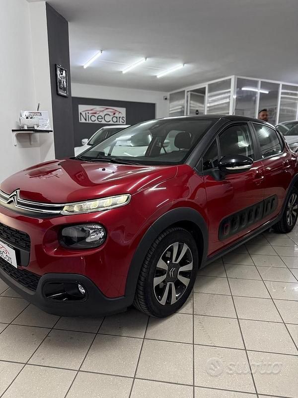 Usata Citroën C3 Shine 75 CV (55 kW) 2018 Rosso Utilitaria