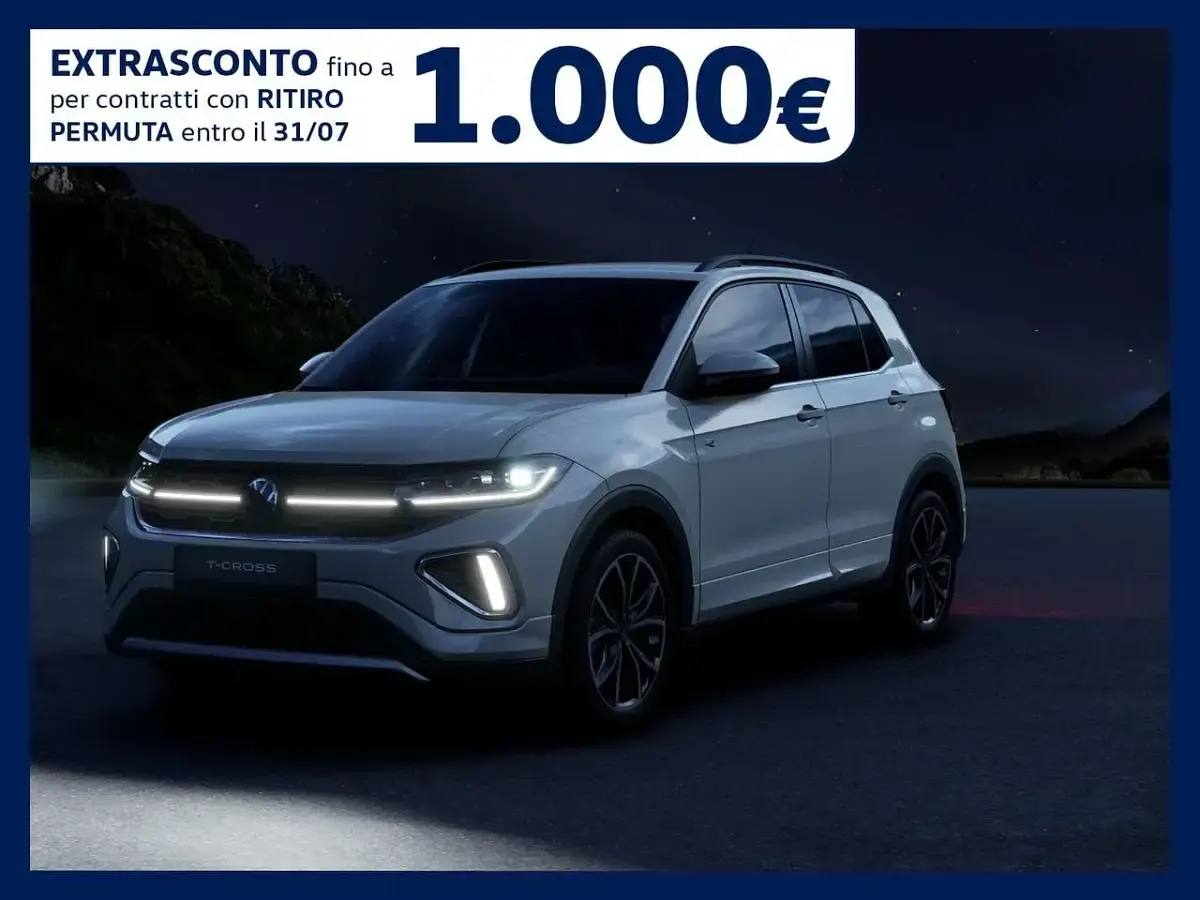 Nuova VW T-Cross R-line Plus 116 CV (85 kW) 2026 Ascot grey SUV