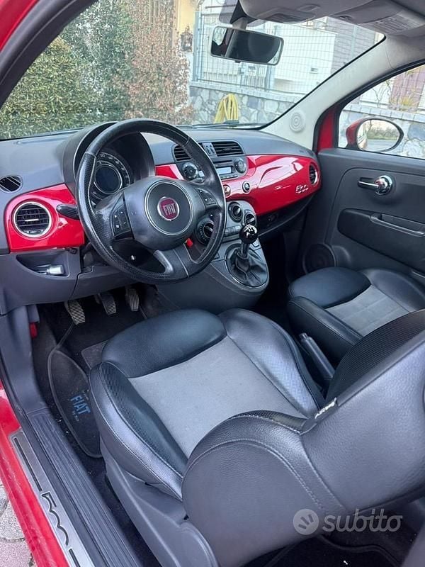 Usata Fiat 500 95 CV (69 kW) 2010 Rosso Berlina