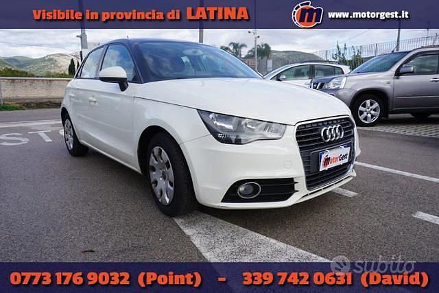 Usata Audi A1 Ambition 85 CV (62 kW) 2012 Bianco Berlina