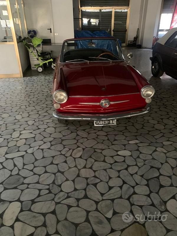 Usata Fiat 600 1960 Rosso Cabrio