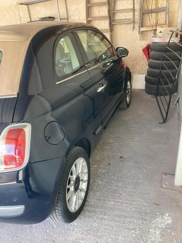 Usata Fiat 500 2009 Blu Cabrio