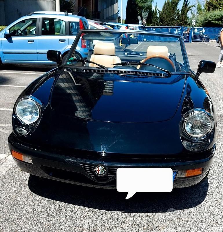 Usata Alfa Romeo Spider 117 CV (86 kW) 1991 Nero Cabrio