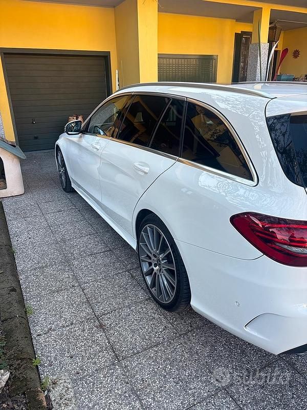 Usata Mercedes C220 194 CV (142 kW) 2019 Bianco Station wagon