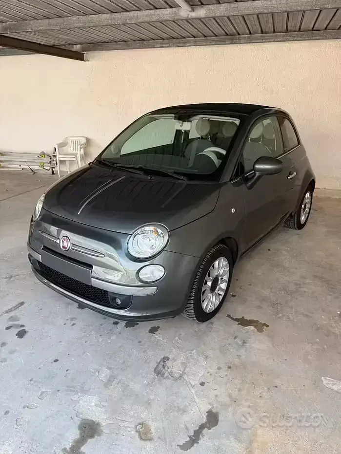 Usata Fiat 500C Lounge 69 CV (50 kW) 2012 Grigio Cabrio