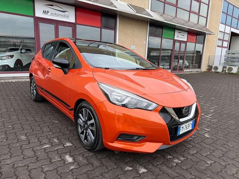 Usata Nissan Micra Tekna 90 CV (66 kW) 2017 Arancione Utilitaria