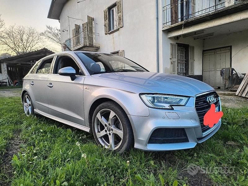 Usata Audi A3 S-Line 150 CV (110 kW) 2017 Grigio Berlina