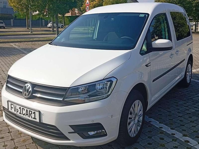 Bianco cortina Usata 2019 VW Caddy Trendline Monovolume | 21.500 € - Immagine 1/4